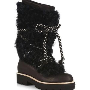 Montelliana 1965 Women’s Mary Shearling Booties – Black